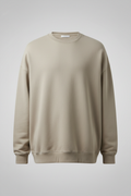 Felpa oversize beige pastello