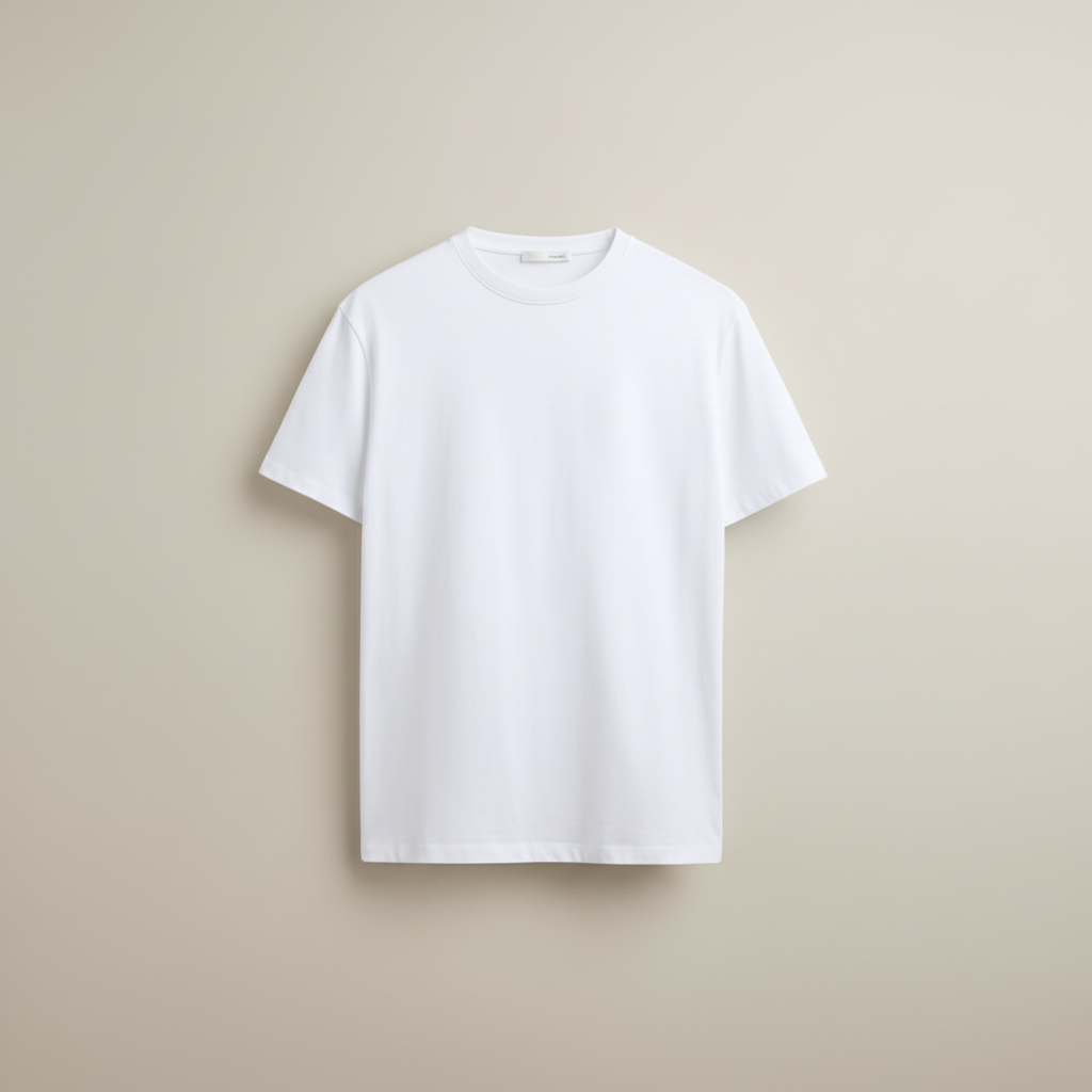 Muscle White — Flat Front