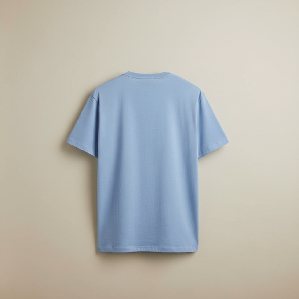 Oversize Pastel Blue — Flat Back