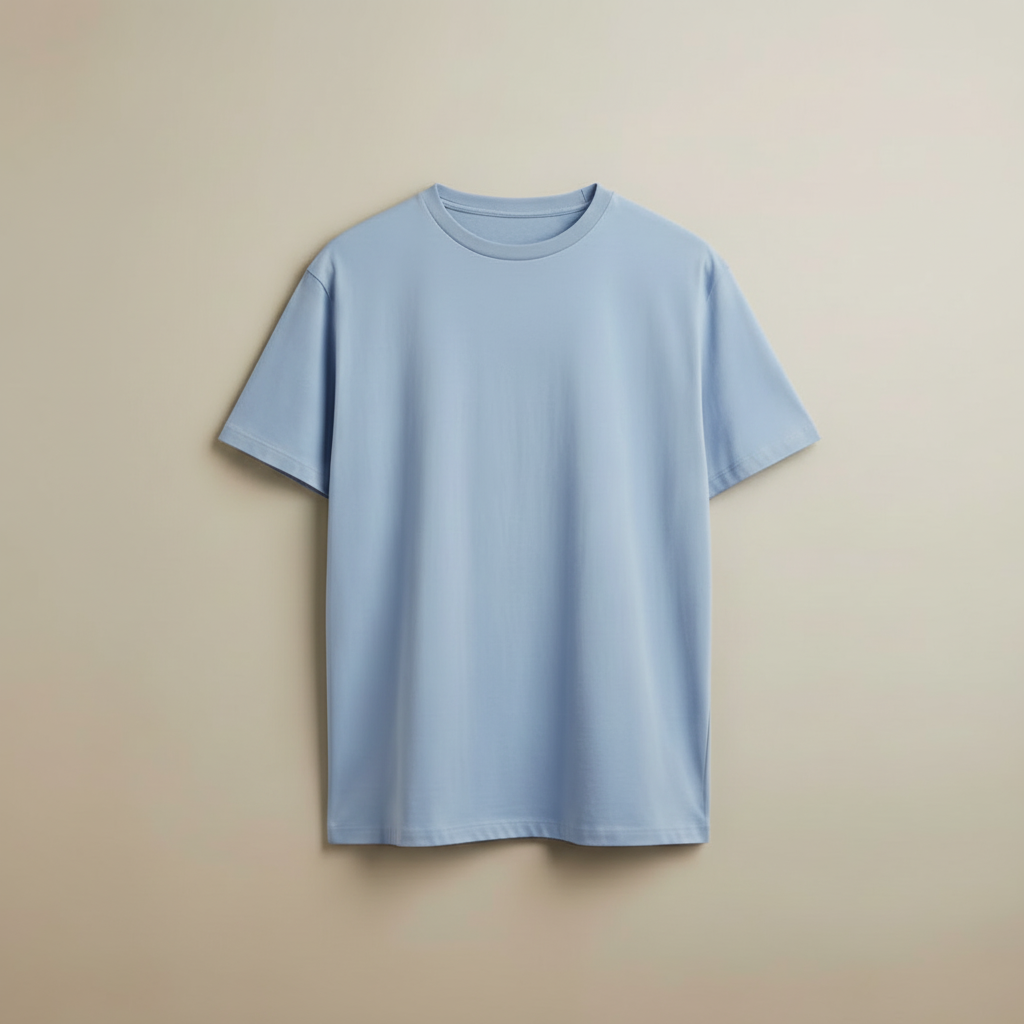 Oversize Pastel Blue — Flat Front