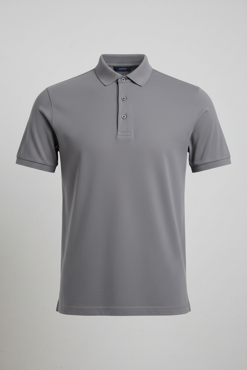 Polo regular fit grigia