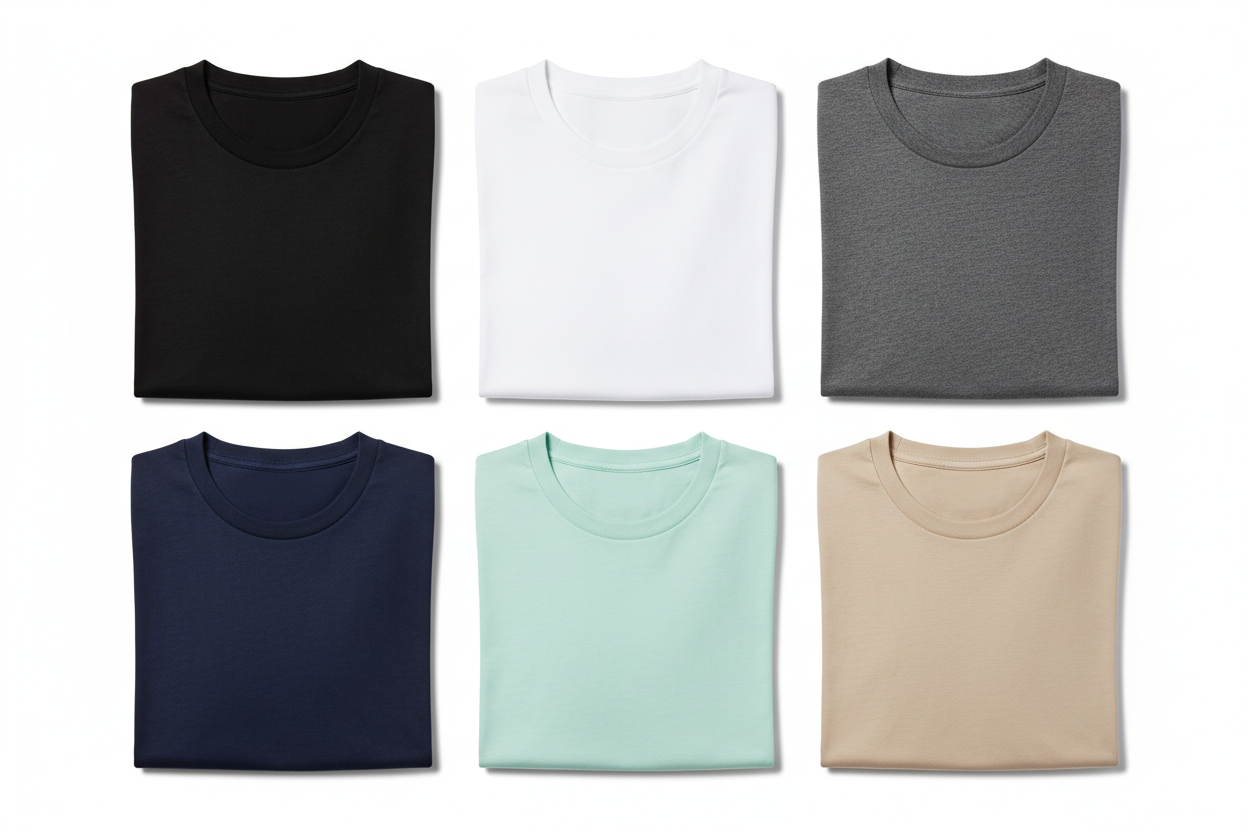 T-shirt uomo con verde pastello